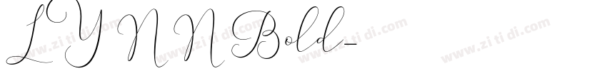 LYNN Bold字体转换